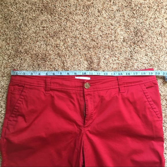 Red Liz Claiborne crop pants - Picture 5 of 7
